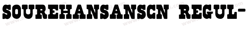 sourehansanscn regul字体转换